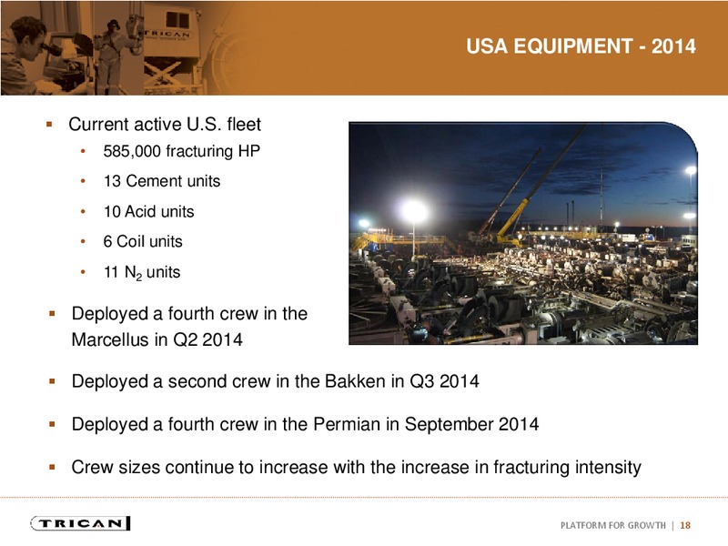 INVESTOR PRESENTATION – Trican Well Service Ltd. – slide 17