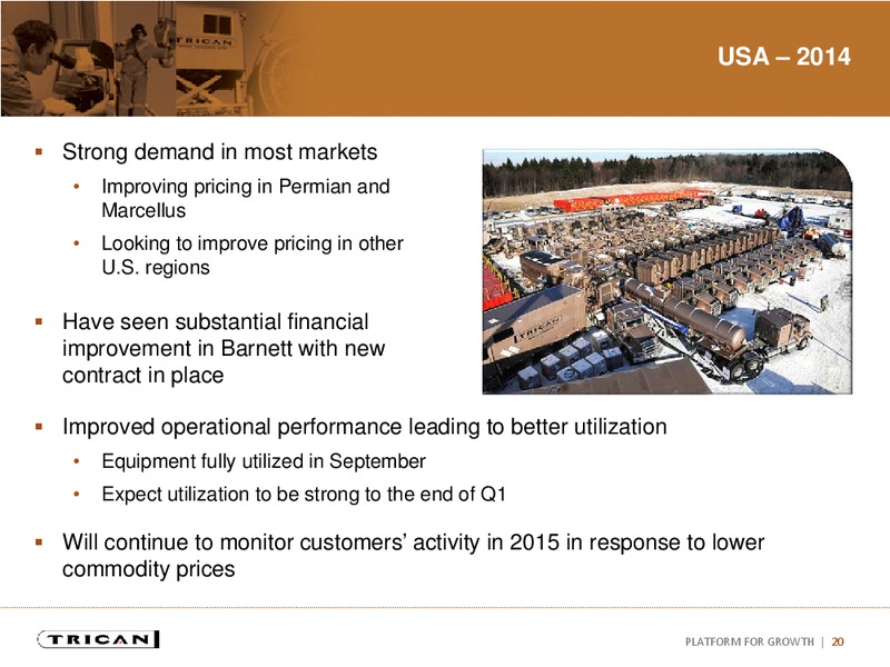 INVESTOR PRESENTATION – Trican Well Service Ltd. – slide 19