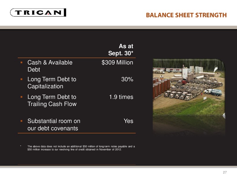 BOFA MERRILL LYNCHS GLOBAL ENERGY CONFERENCE – Trican Well Service Ltd. – slide 27