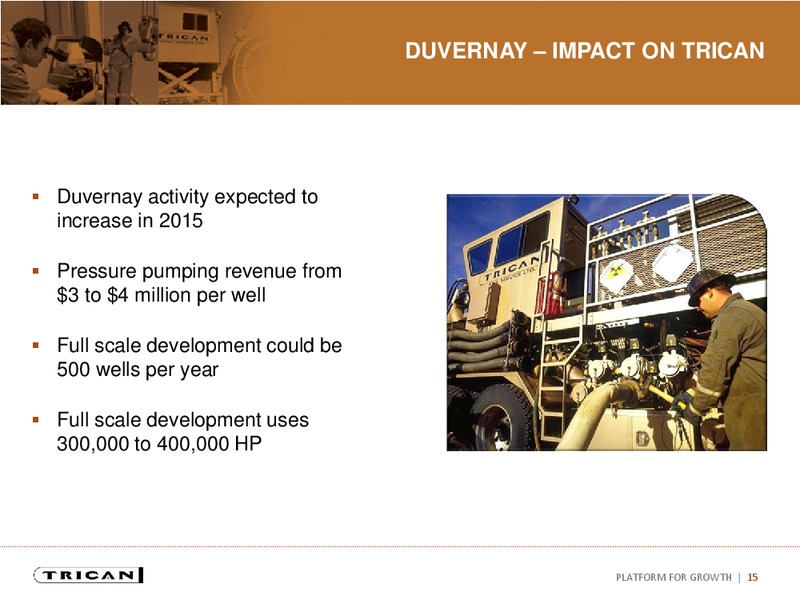 Investor Presentation – Trican Well Service Ltd. – slide 14