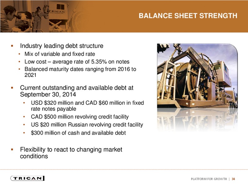 Investor Presentation – Trican Well Service Ltd. – slide 33