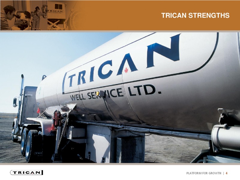 INVESTOR PRESENTATION – Trican Well Service Ltd. – slide 3