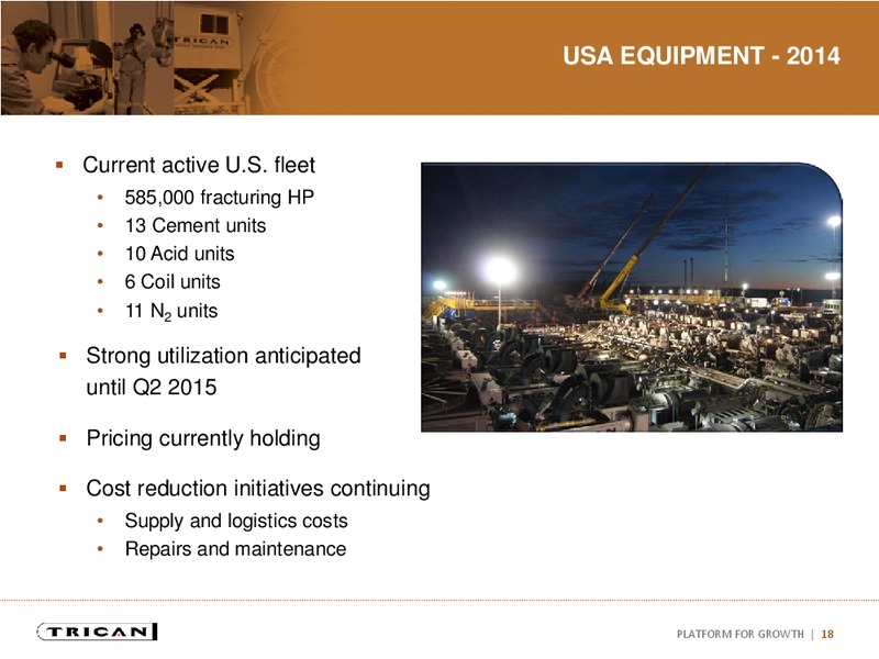 INVESTOR PRESENTATION – Trican Well Service Ltd. – slide 17