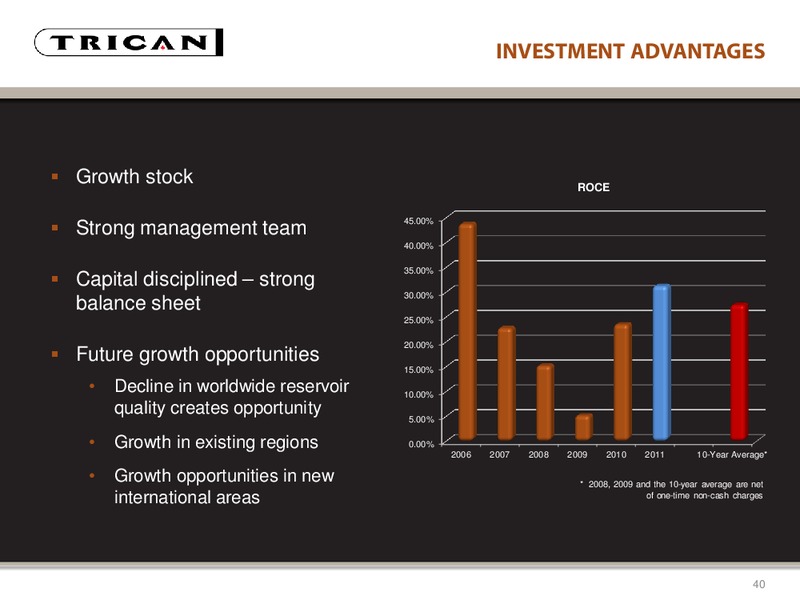 DAHLMAN ROSE & CO ULTIMATE OIL SERVICES AND E&P CONFERENCE – Trican Well Service Ltd. – slide 40
