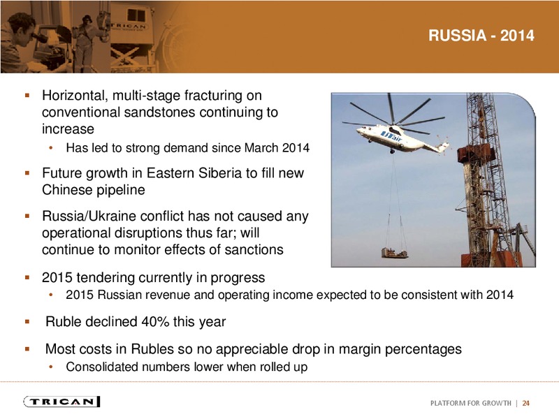 INVESTOR PRESENTATION – Trican Well Service Ltd. – slide 20