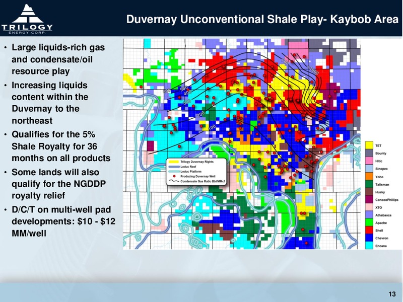 MARCH 2015 CORPORATE PRESENTATION – Trilogy Energy Corp. – slide 12