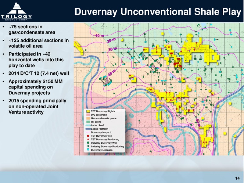 MARCH 2015 CORPORATE PRESENTATION – Trilogy Energy Corp. – slide 13