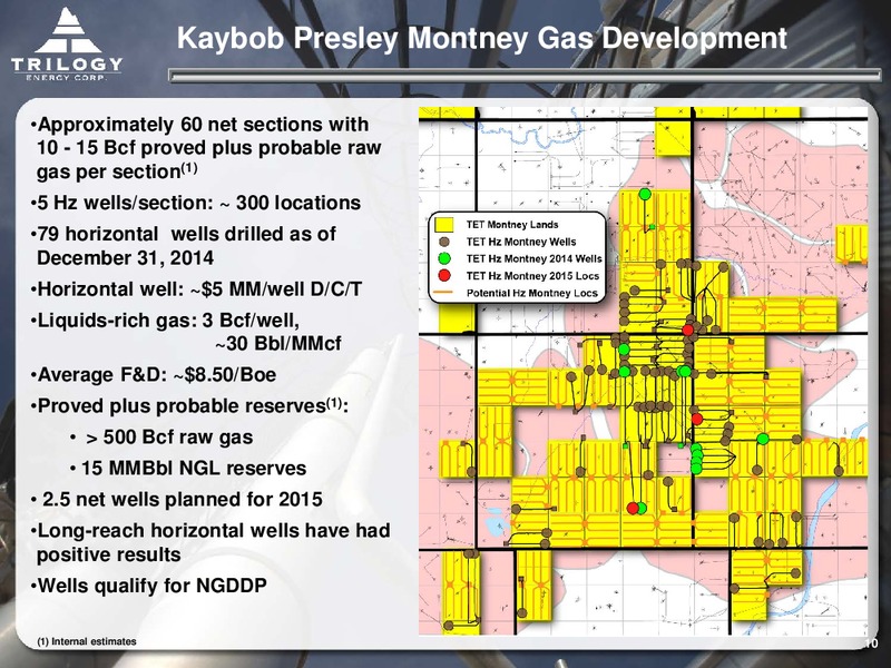 MAY 2015 CORPORATE PRESENTATION – Trilogy Energy Corp. – slide 9