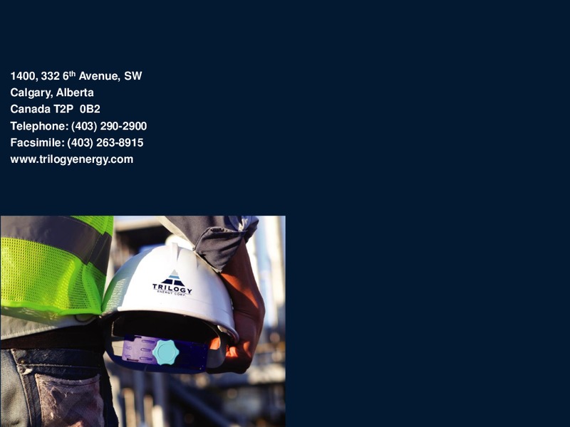 SEPTEMBER 2014 CORPORATE PRESENTATION – Trilogy Energy Corp. – slide 36