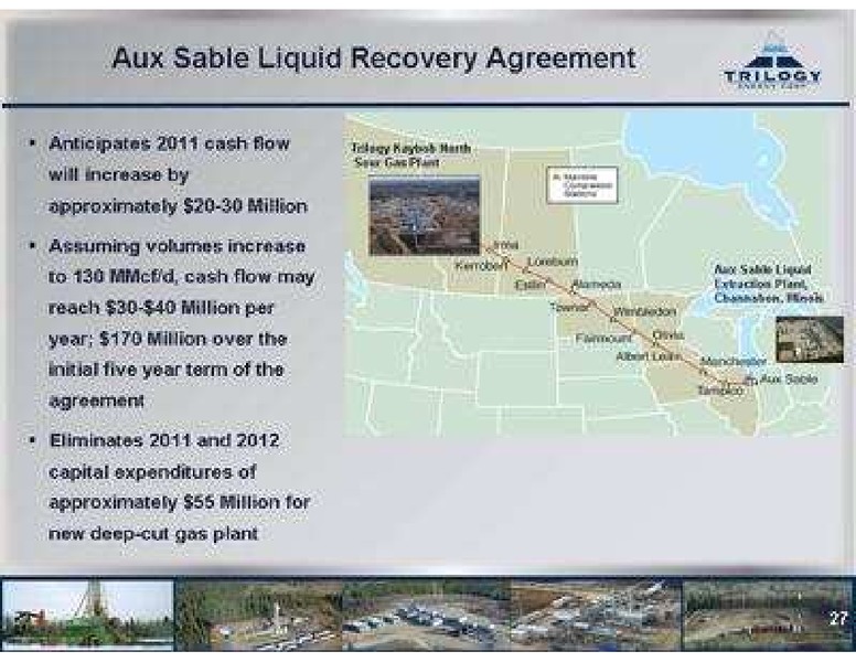 PETERS & CO LIMITED 2011 NORTH AMERICAN OIL & GAS CONFERENCE – Trilogy Energy Corp. – slide 27