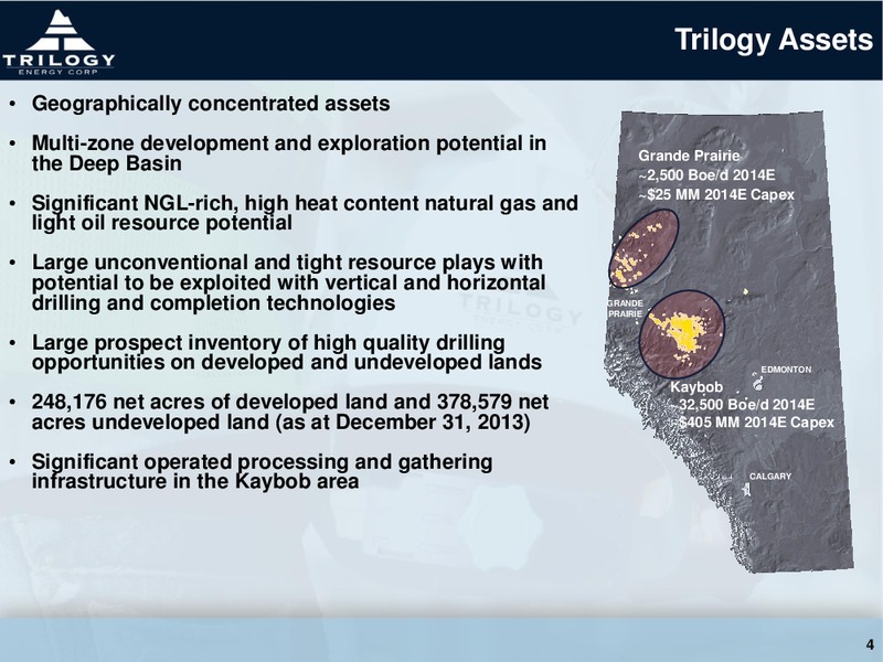 CORPORATE PRESENTATION – Trilogy Energy Corp. – slide 3