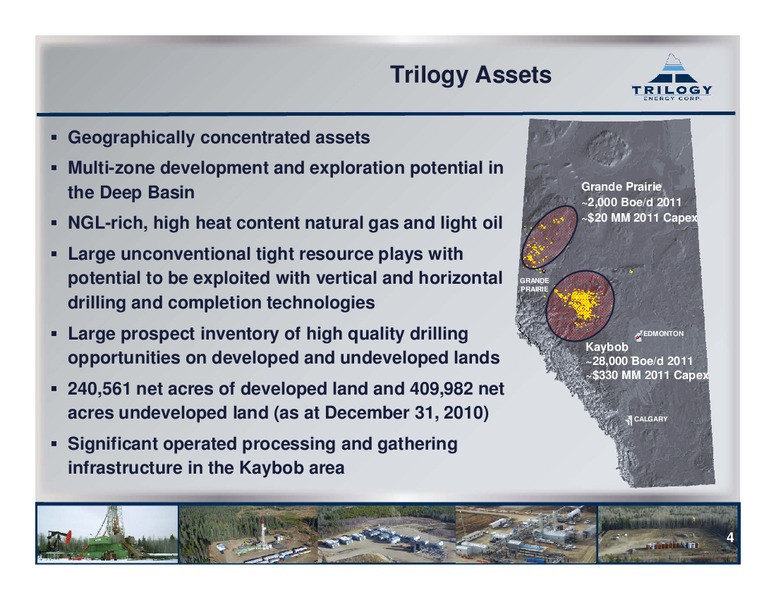 FIRSTENERGY SOCIETE GENERALE ANNUAL ENERGYGROWTH CONFERENCE – Trilogy Energy Corp. – slide 3