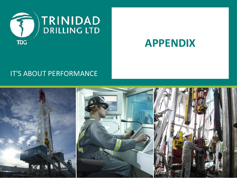 CORPORATE PRESENTATION – Trinidad Drilling Ltd. – slide 27