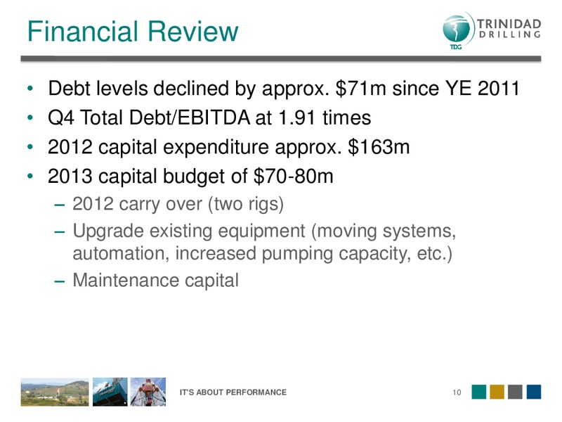 Q4 2012 OVERVIEW – Trinidad Drilling Ltd. – slide 10