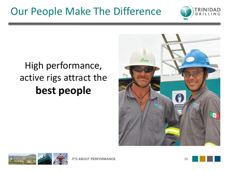 INVESTOR PRESENTATION – Trinidad Drilling Ltd. – slide 19