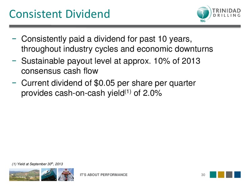 FIRST ENERGY GROWTH CONFERENCE – Trinidad Drilling Ltd. – slide 30