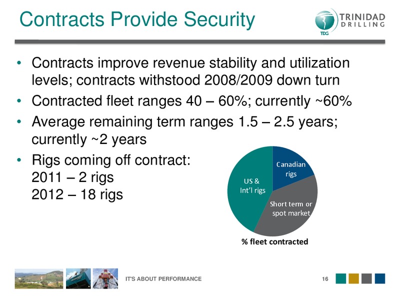 DAHLMAN ROSE'S OIL SERVICE AND DRILLING CONFERENCE – Trinidad Drilling Ltd. – slide 16
