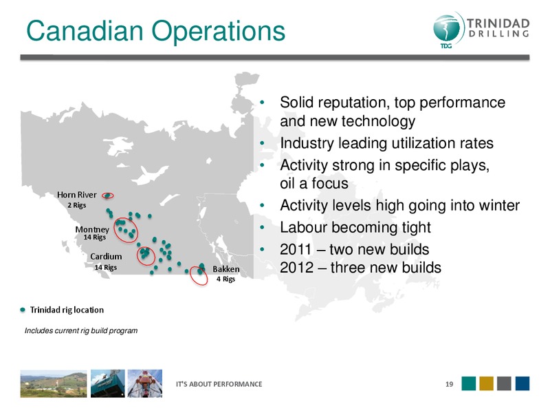 DAHLMAN ROSE'S OIL SERVICE AND DRILLING CONFERENCE – Trinidad Drilling Ltd. – slide 19