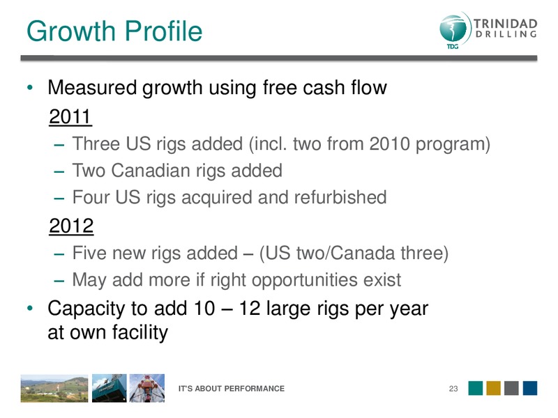 DAHLMAN ROSE'S OIL SERVICE AND DRILLING CONFERENCE – Trinidad Drilling Ltd. – slide 23