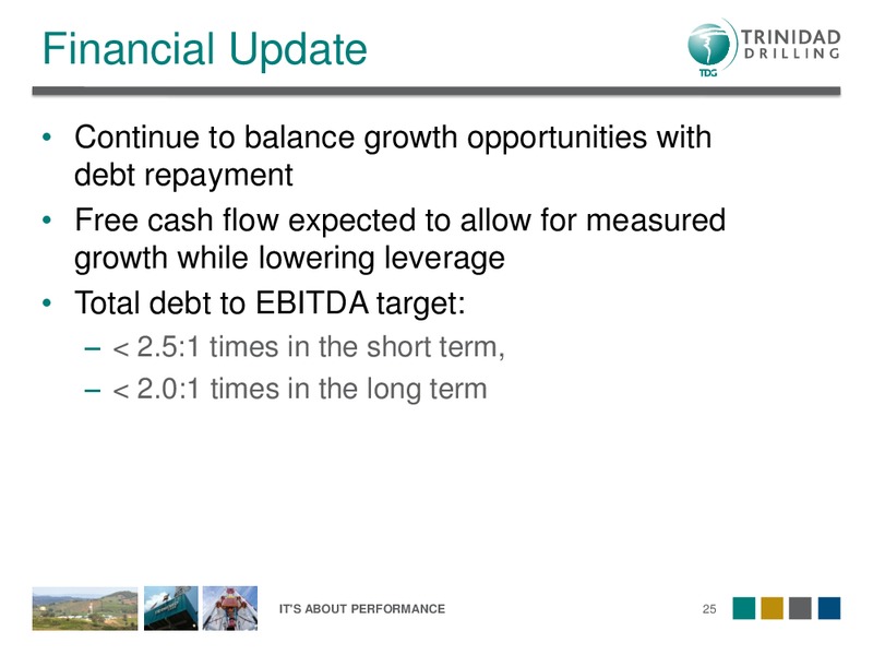 DAHLMAN ROSE'S OIL SERVICE AND DRILLING CONFERENCE – Trinidad Drilling Ltd. – slide 25