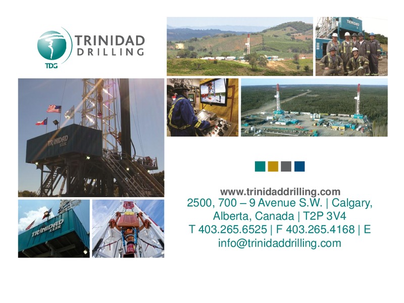 DAHLMAN ROSE'S OIL SERVICE AND DRILLING CONFERENCE – Trinidad Drilling Ltd. – slide 34