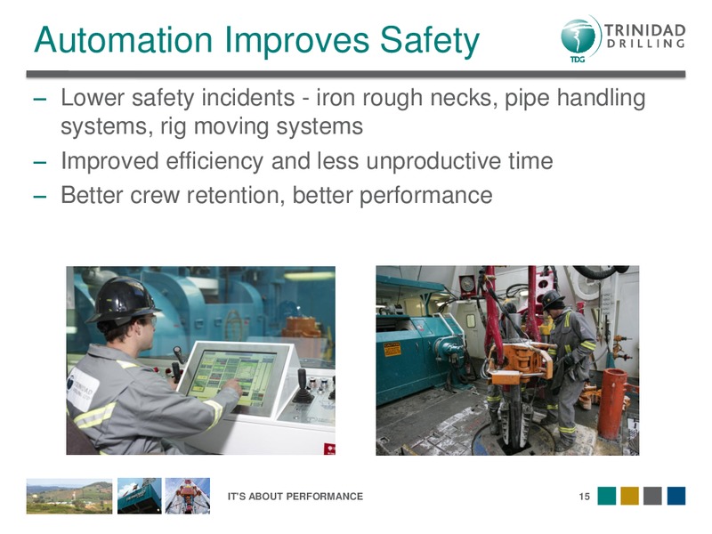 NOVEMBER 2012 CORPORATE PRESENTATION – Trinidad Drilling Ltd. – slide 15