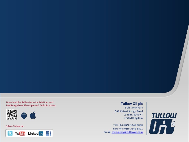 2012 EARNINGS CALL – Tullow Oil Plc – slide 44