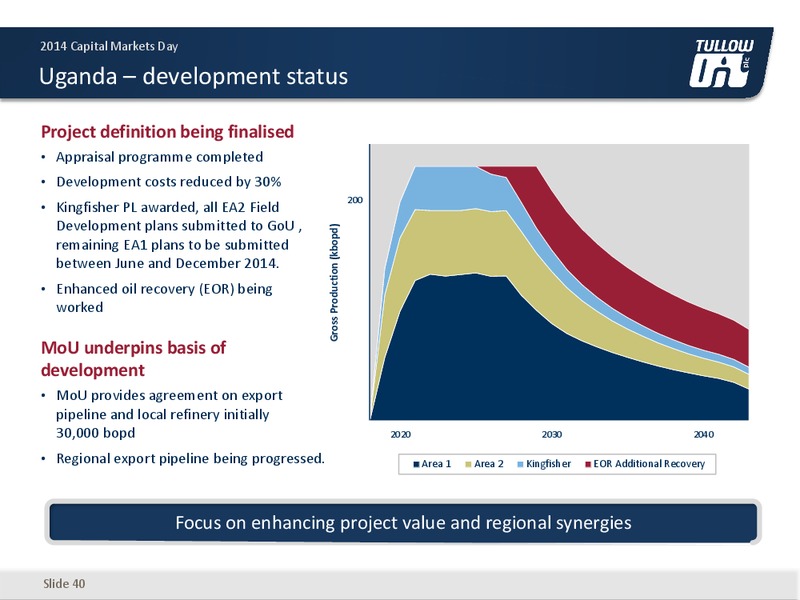 2014 CAPITAL MARKETS DAY – Tullow Oil Plc – slide 39