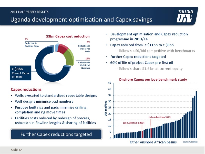 H1 2014 EARNINGS CALL – Tullow Oil Plc – slide 41