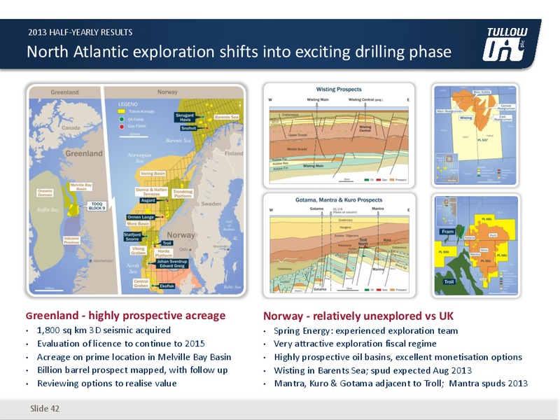 2013 HALF YEARLY RESULTS – Tullow Oil Plc – slide 41