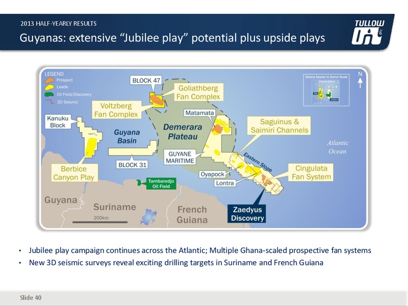 H1 2013 EARNINGS CALL – Tullow Oil Plc – slide 39