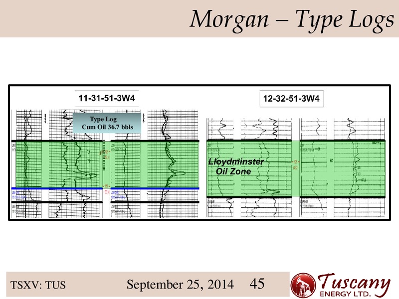 INVESTOR PRESENTATION – Tuscany Energy Ltd. – slide 45