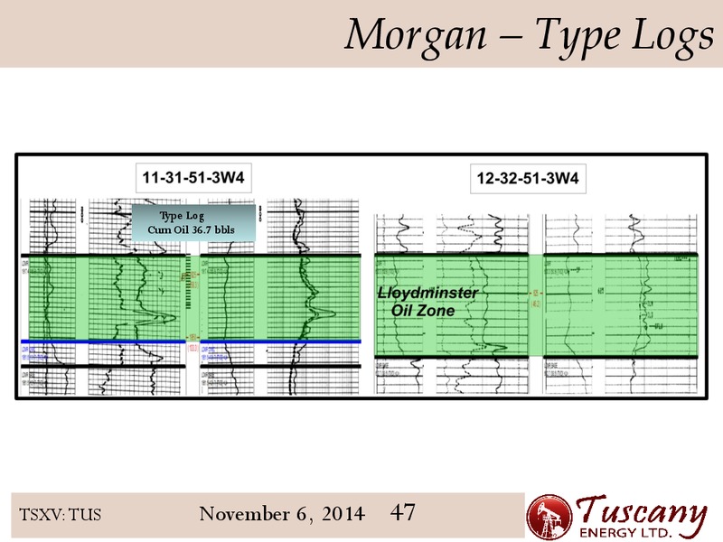 INVESTOR PRESENTATION – Tuscany Energy Ltd. – slide 47