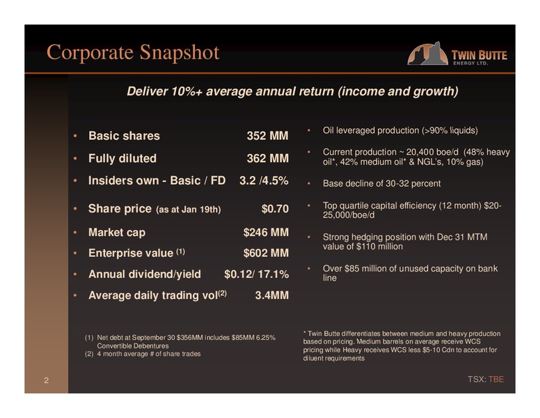 Q1   2015 – Twin Butte Energy Ltd. – slide 2