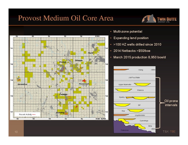 APRIL 2015 INVESTOR PRESENTATION – Twin Butte Energy Ltd. – slide 10