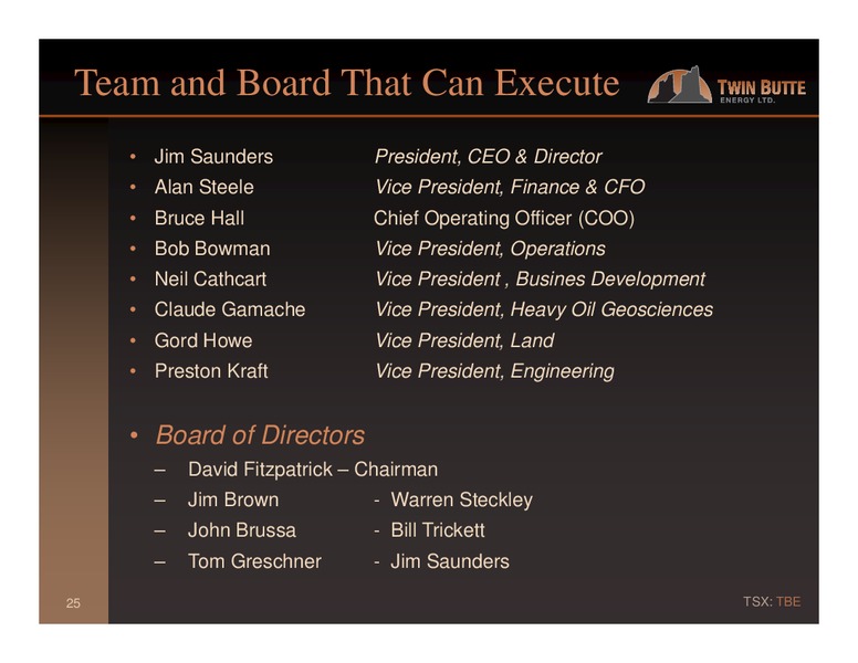PETERS & CO LIMITED 2013 ENERGY CONFERENCE – Twin Butte Energy Ltd. – slide 25