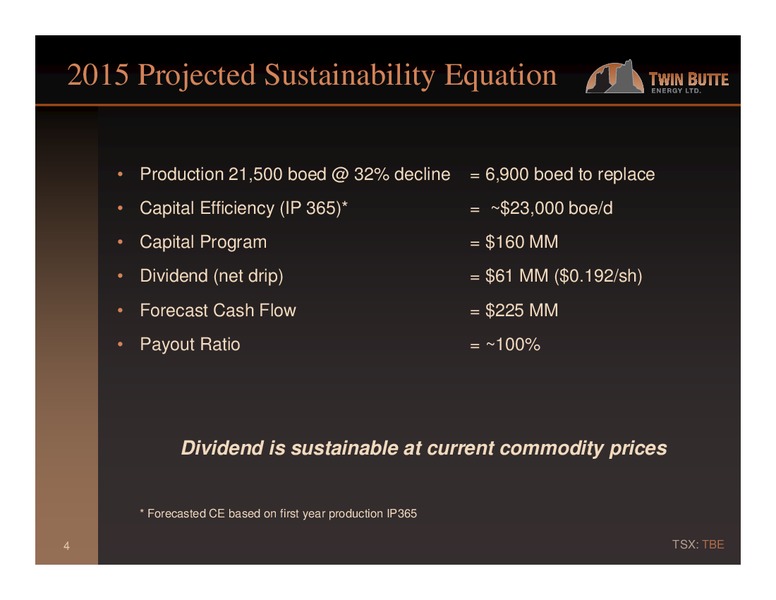 Investor Presentation – Twin Butte Energy Ltd. – slide 4