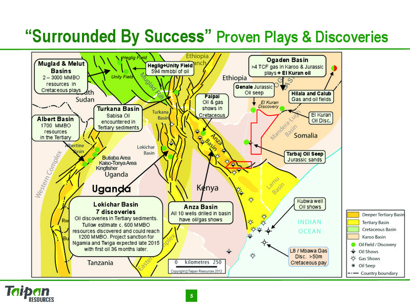Corporate Presentation – Taipan Resources – slide 5