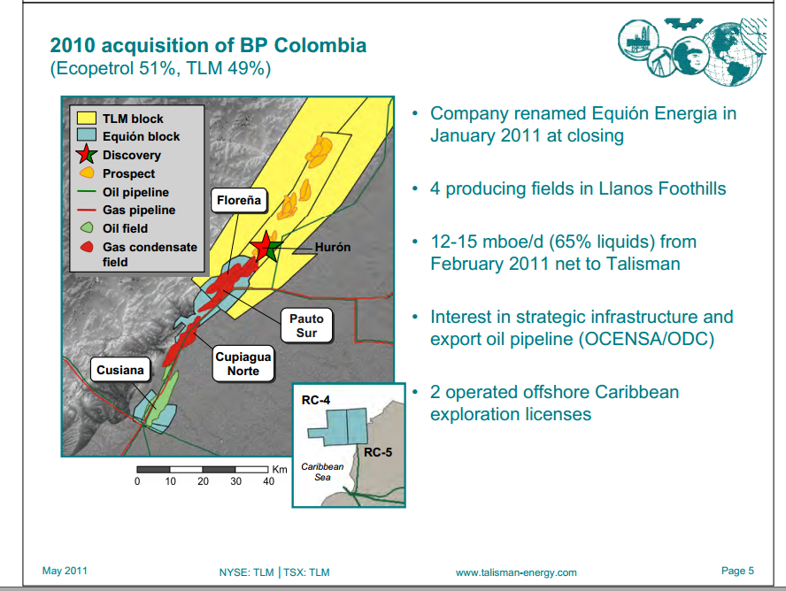 Investor Open House International Exploration – Talisman Energy Inc. – slide 11