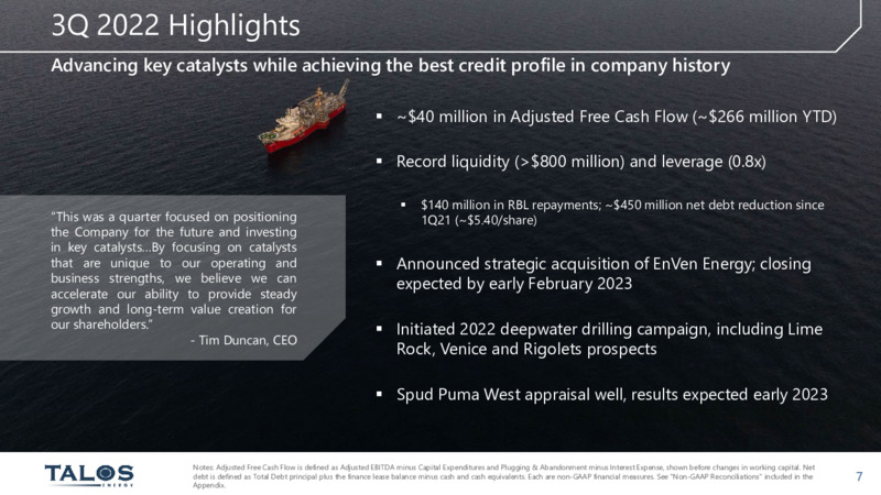 4Q 2022 Earnings Presentation – Talos Energy Inc – slide 6