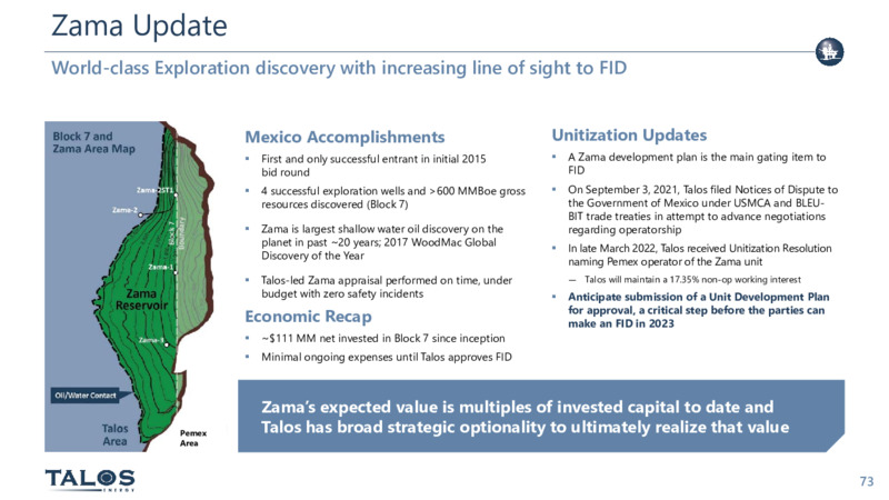 Analyst & May 2022 Investor Day – Talos Energy Inc – slide 72