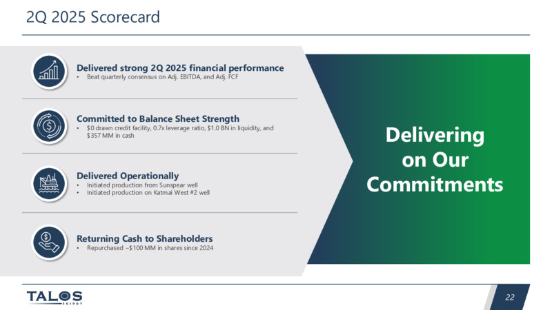 2Q 2025 Earnings Conference Call & Webcast – Talos Energy Inc – slide 21