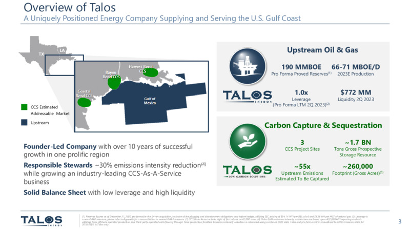 September 2023 Investor Presentation – Talos Energy Inc – slide 2