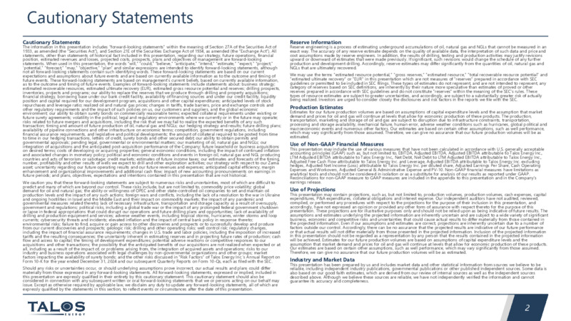 3Q 2025 Earnings Presentation – Talos Energy Inc – slide 2
