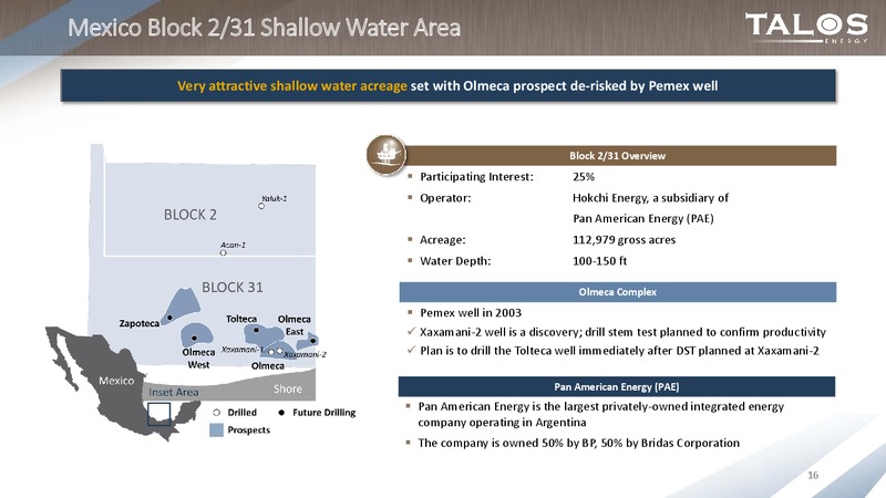 Barclays CEO Energy Power Conference – Talos Energy Llc – slide 15