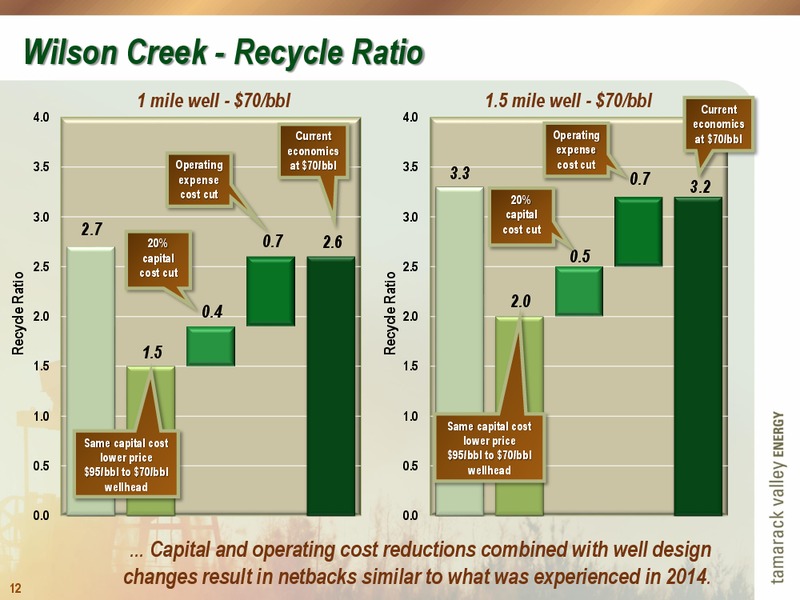 June 2015 Corporate Presentation – Tamarack Valley Energy Ltd. – slide 12