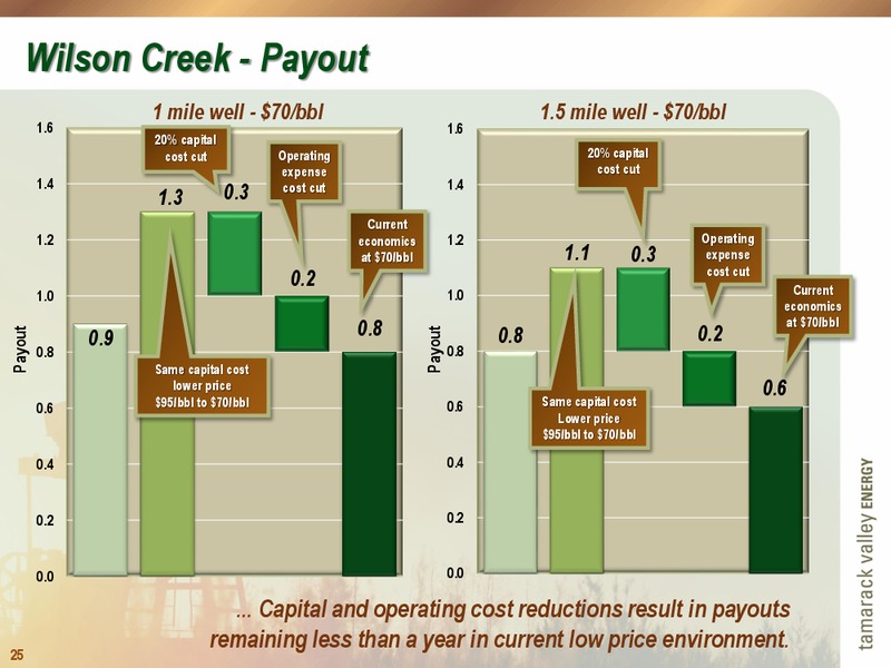 June 2015 Corporate Presentation – Tamarack Valley Energy Ltd. – slide 25