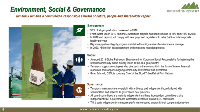 April 2020 Investor Presentation – Tamarack Valley Energy Ltd. – slide 4