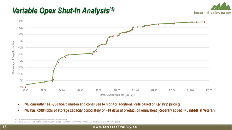 April 2020 Investor Presentation – Tamarack Valley Energy Ltd. – slide 13