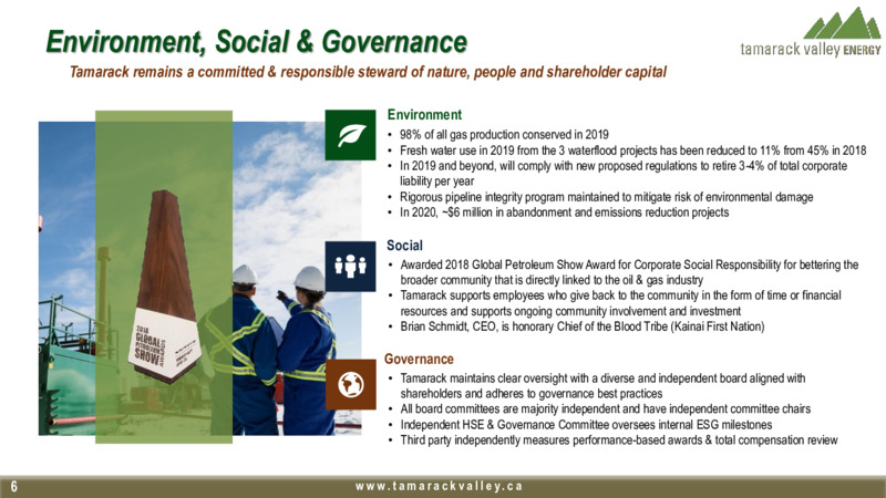June 2020 Investor Presentation – Tamarack Valley Energy Ltd. – slide 4